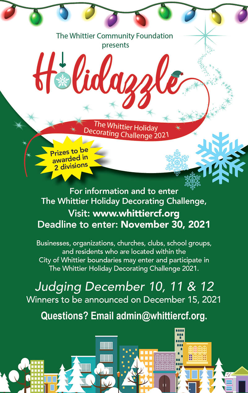 Holidazzle Flyer Whittier Community Foundation